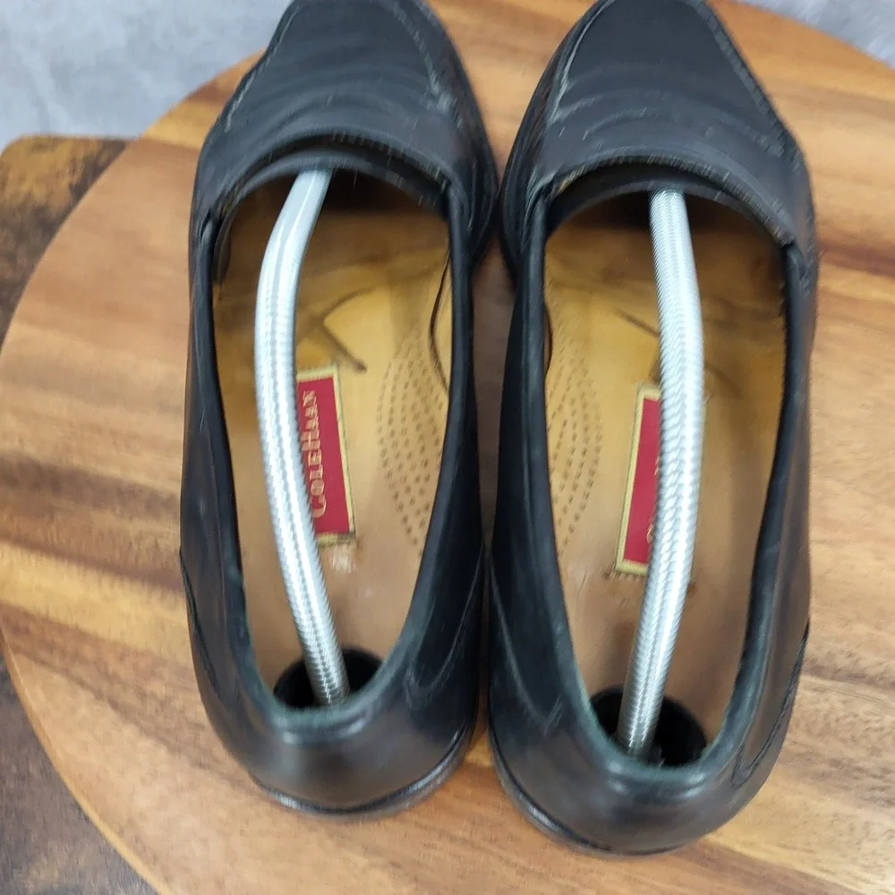 Cole Haan Penny Loafers Mens 11.5 Black Leather Slip‎ On Shoes C02507